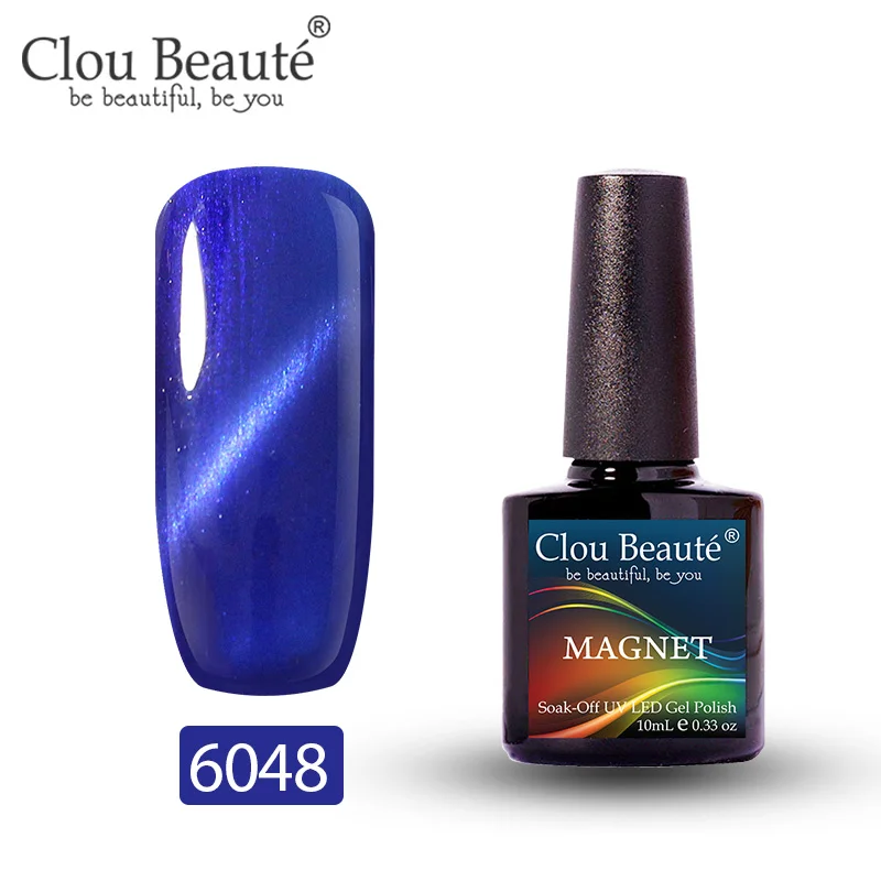 6048 Clou Beaute Гель-лак для кошачьих глаз 46 цветов маникюрный Декор гель лак для ногтей отмачиваемый лак для ногтей 10 мл Полупостоянный лак для ногтей - Цвет: 6048