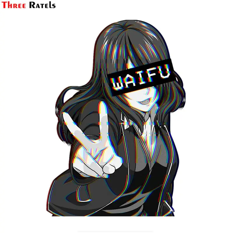 

Автомобильная наклейка Three Ratels FC511 Rindo Waifu