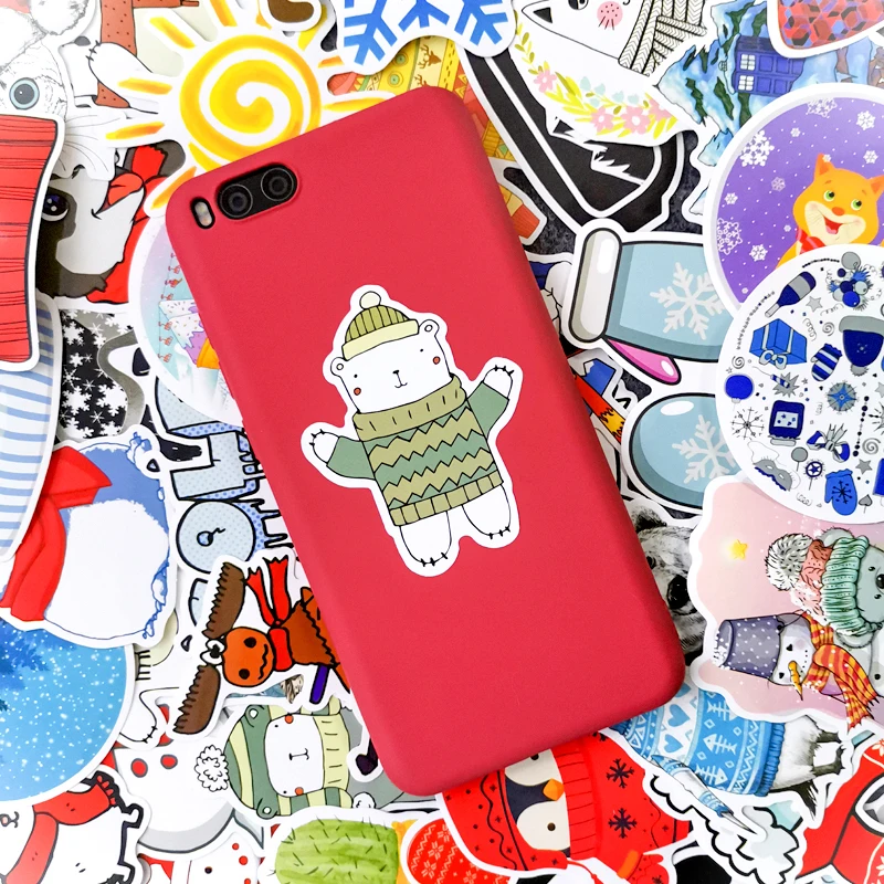 

50Pcs Cute VSCO Girl stickers Winter Snowman snowflake Suitcase Laptop Bicycle Phone Luggage scrapbooking decal sticker kawaii