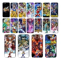 soft phone case animation saint seiya pattern for iphone 11 pro max x xr xs 6s 6 7 8 plus se 5 5s cover tpu unique cartoon shell