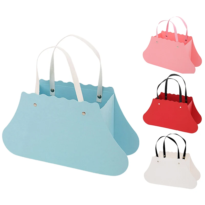 

Flower Packing Box Handle Waterproof Bag Bouquet Valentine's Day Mother's Day Gift Bouquet Packaging Bag