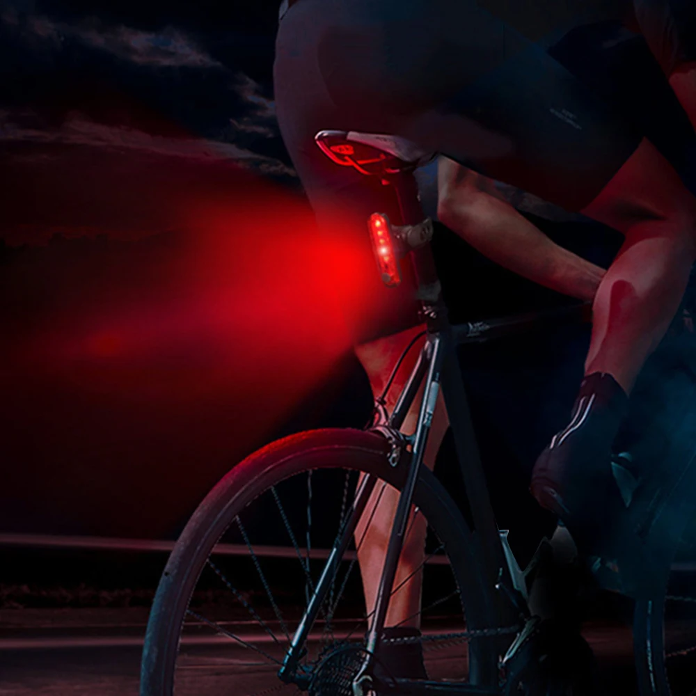 

USB Charging Bicycle Taillight Bike Light 4 Modes Flash Cycling Warning Lights Flashlight for Bicycle Rear Bicycle Light led