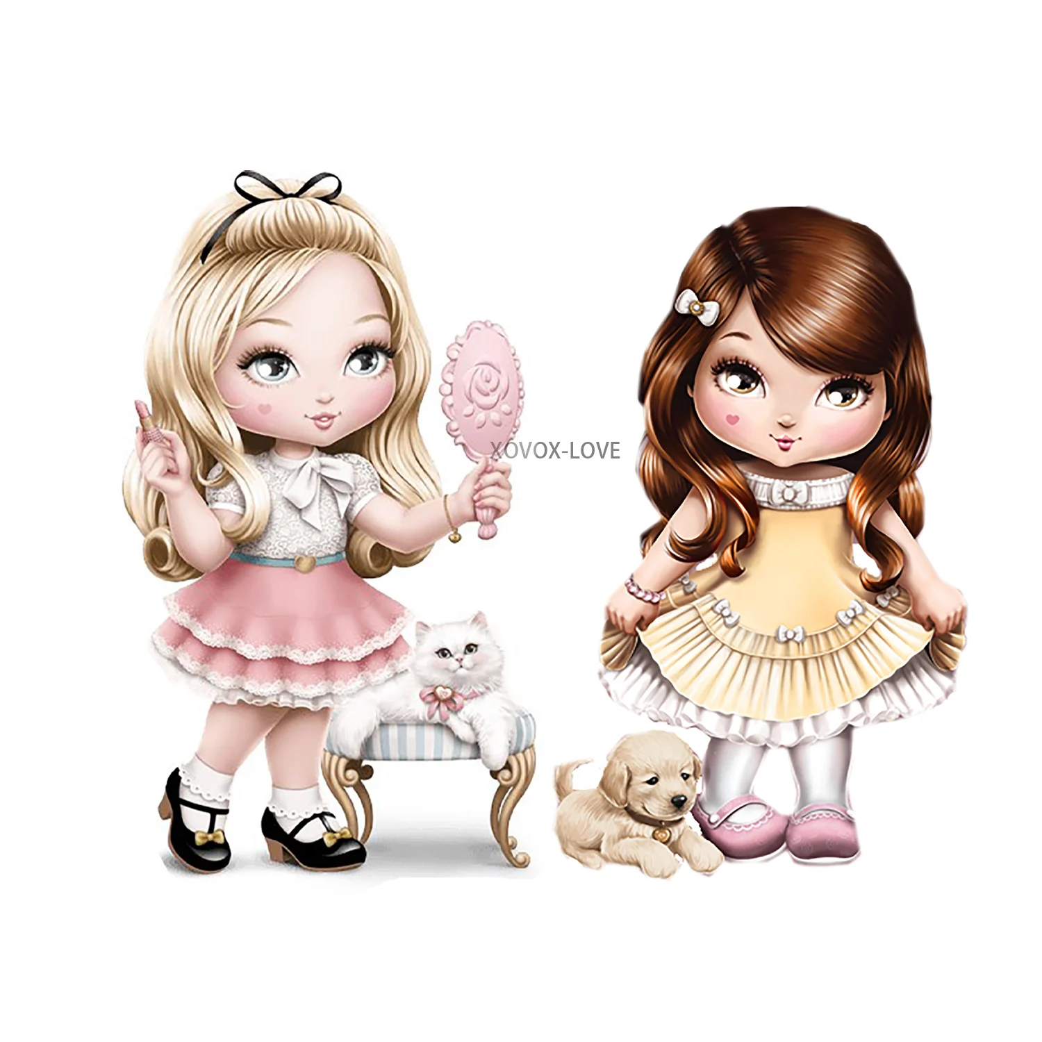 Милый собака кот с красивой зеркальной девушкой вырубные штампы новинка Pet Lady