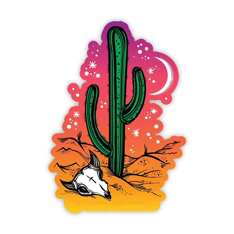 

S50825# 13CM/17CM Personality PVC Decal For DESERT NIGHTS Waterproof Car Sticker on Motorcycle Laptop Decorative Accessories