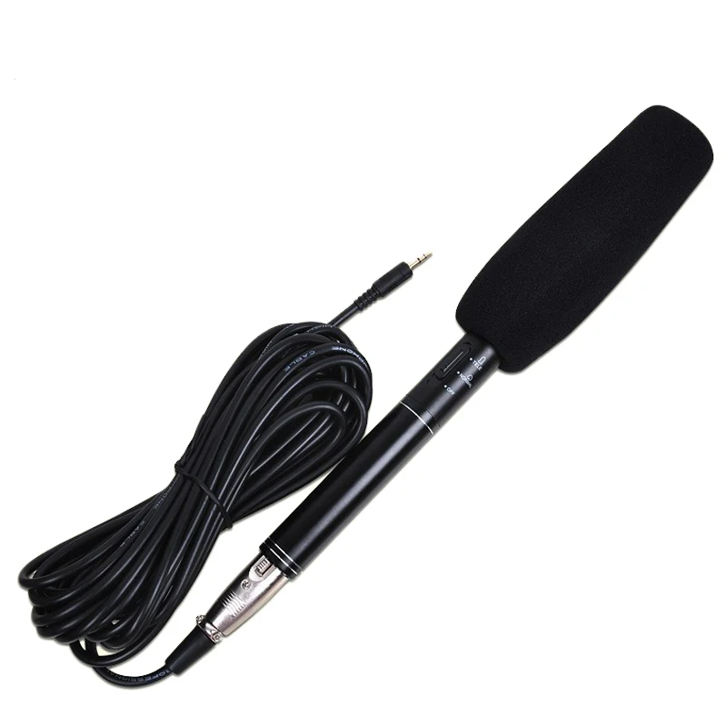 Конденсаторный микрофон для интервью цифровой зеркальной камеры Canon Nikon Sony Pentax