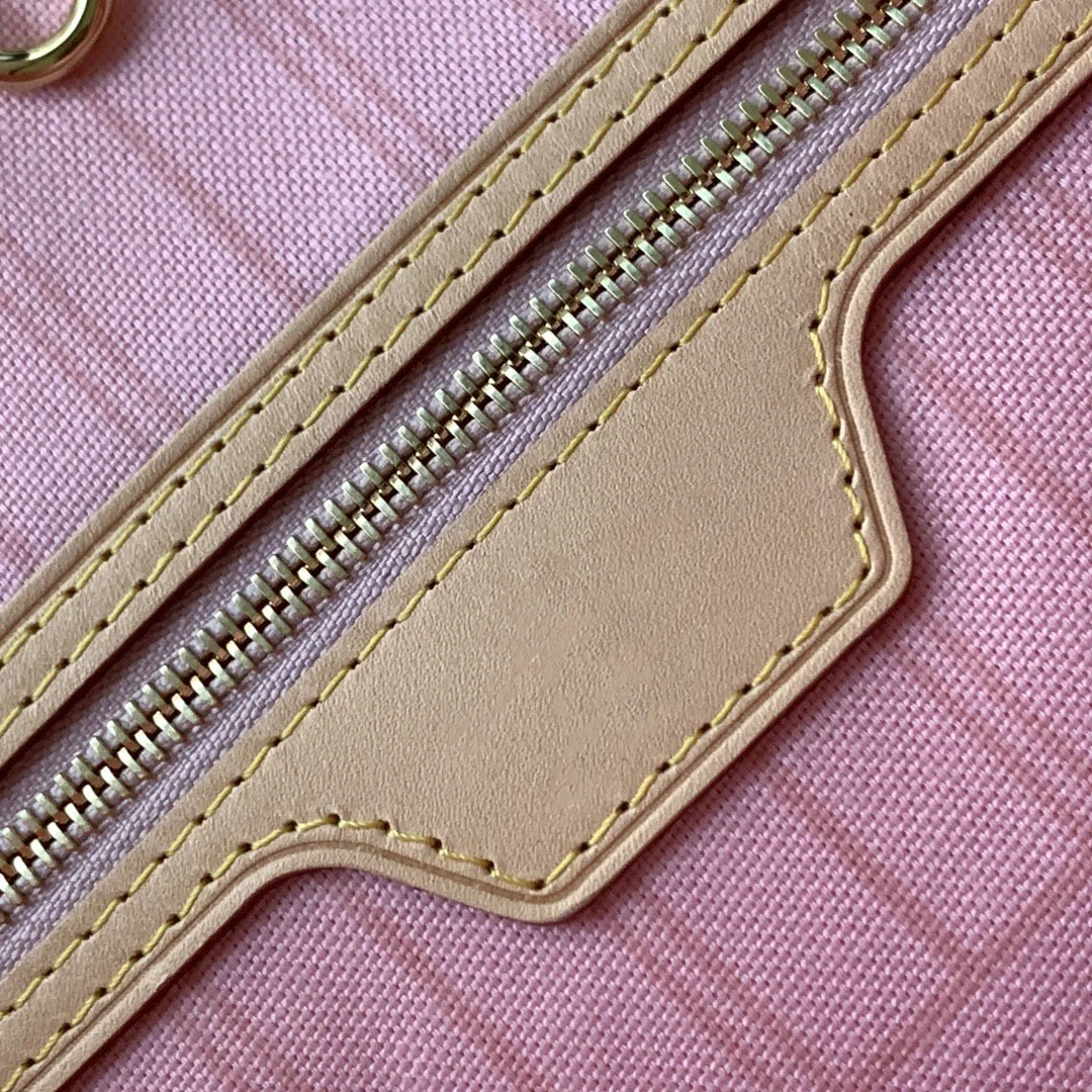 

Women Bag High capacity Leather Tote Bag Lady Girl Shoulder Shopper Handbag Classic Checkered Zipper Canvas pocket Luxury Brand