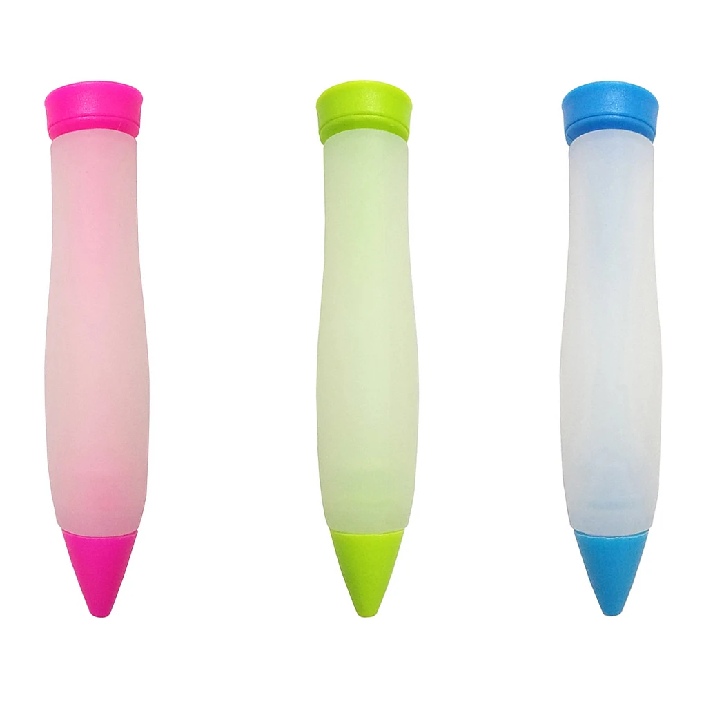 

Cake Decorating Writing Pen Silicone Cake Piping Pen DIY Writing Pastry Icing Pen Kitchen Baking Cream Fondant Decorating Tool