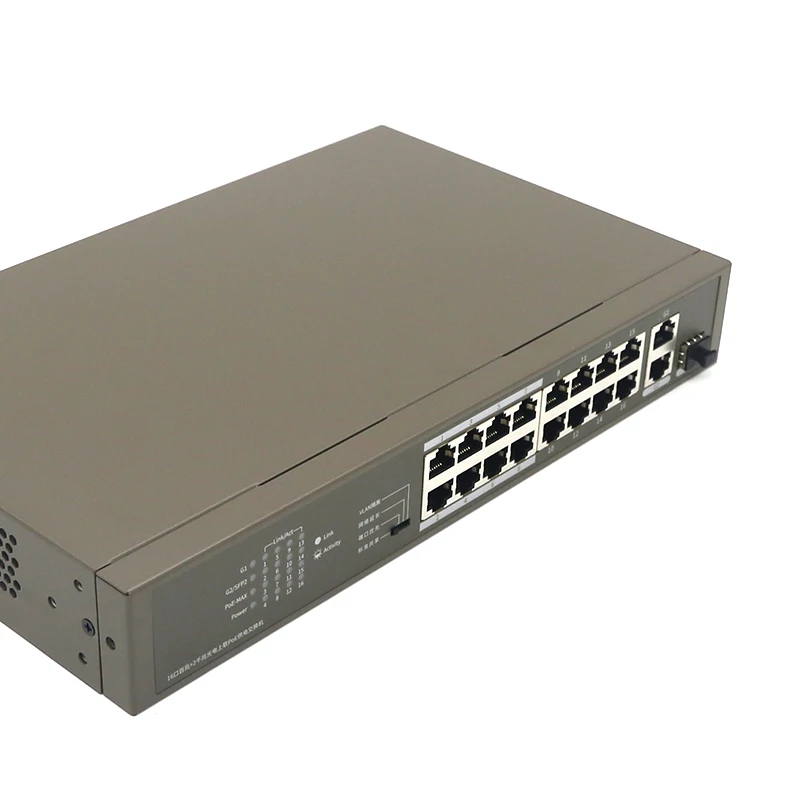 ФУР GLF1118P-16-150W Настольный сетевой переключатель 16 RJ45 сети Порты и разъёмы 10/100