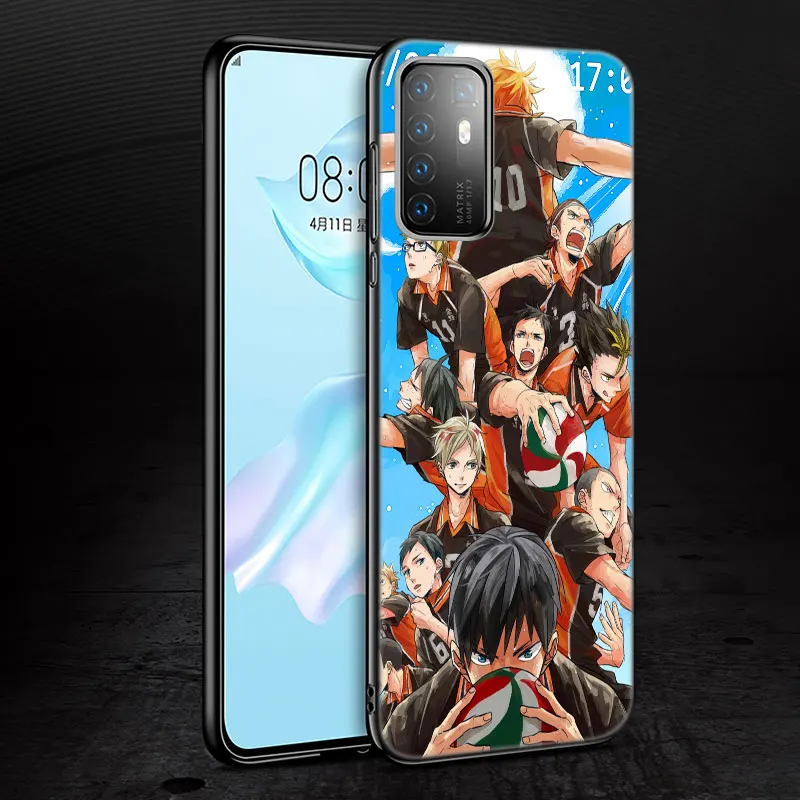 Anime Haikyu Case For Huawei P20 P30 P40 P50 Pro P8 P9 P10 Lite 2017 P Smart Z S 2020 2021 Pro 2018 2019 Black Cover images - 6