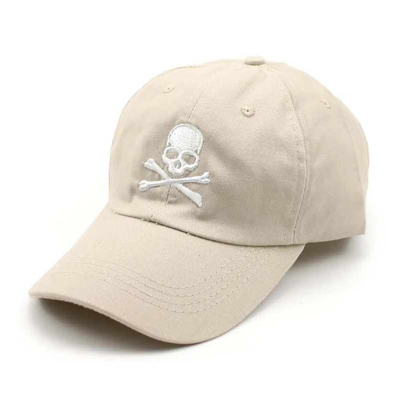 Бейсболка Мужская/женская с вышивкой черепа модная кепка в стиле хип-хоп