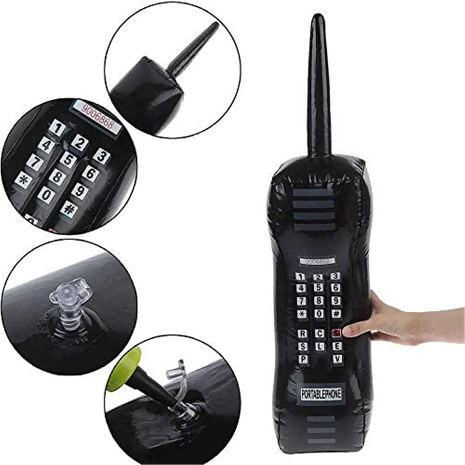 Inflatable Mobile Phone Radio Party Props For 80s 90s Supplies Decorations Funny Kid Adult Inflated Toy Игрушки | и хобби
