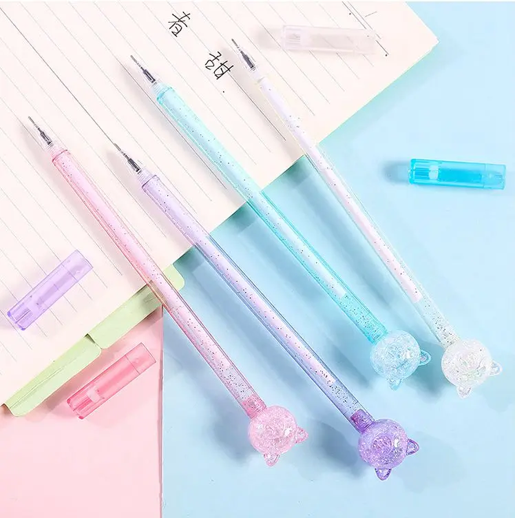 Милая свинья прозрачная ручка для студентов рекламный подарок канцелярские