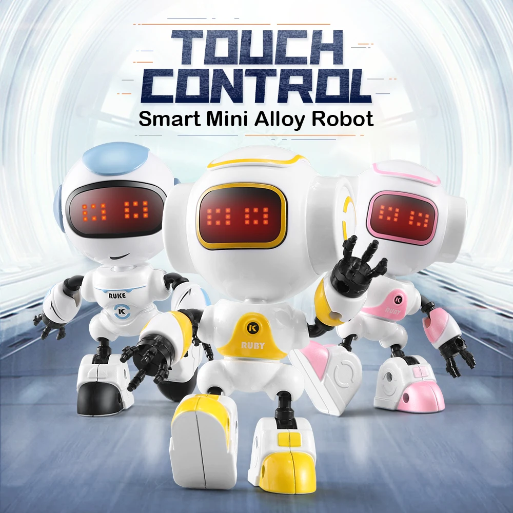 JJRC R9 Luby Mini Smart Rc Robot Touch Sensitive Voiced Intelligent Gesture Control Mood Effect Alloy Early Education Toy | Игрушки и