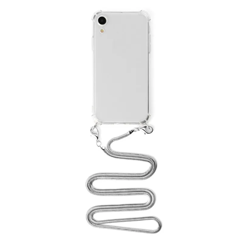 Чехол для телефона с цепочкой через плечо и металлической Sony Xperia XZ4 XZ3 XZ2 XZ1 Compact XA3