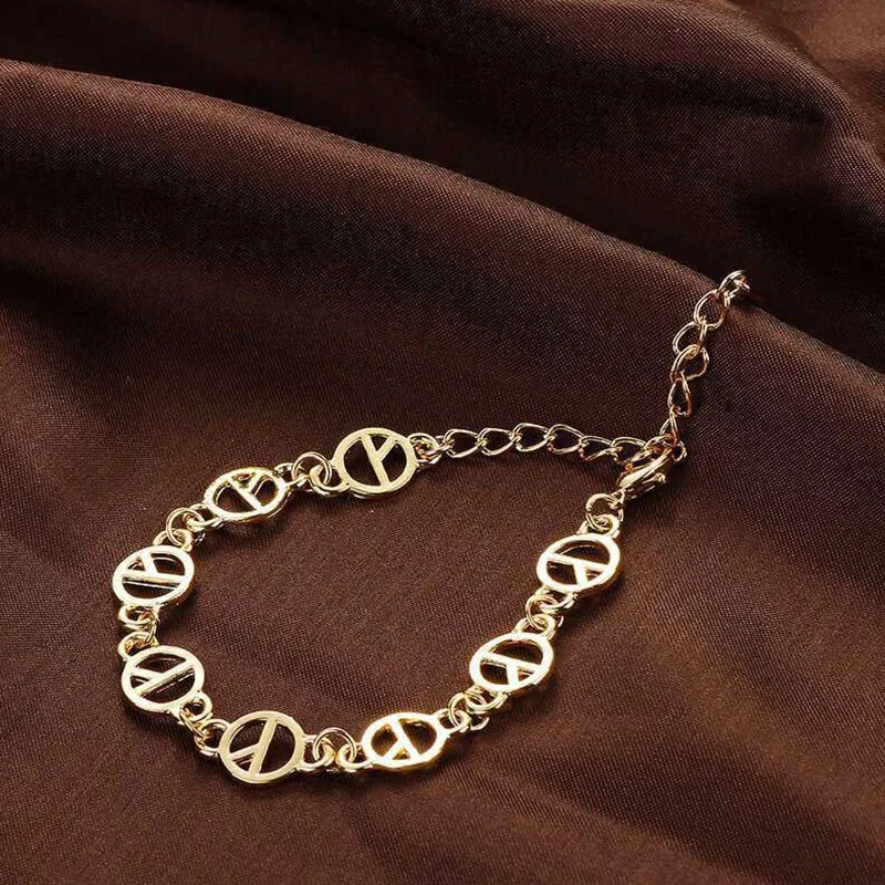 Металлические браслеты KPOP G-Dragon золотые женские ювелирные изделия Kwon Ji Yong Peaceminusone