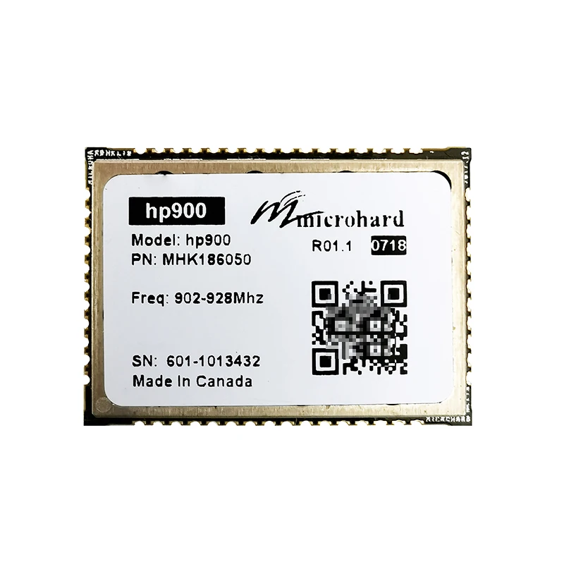 

Microhard HP900 Miniature OEM 900 MHz Radio Wireless Modem MHK186050 Half Pico Series 1W Data Transmission New Original