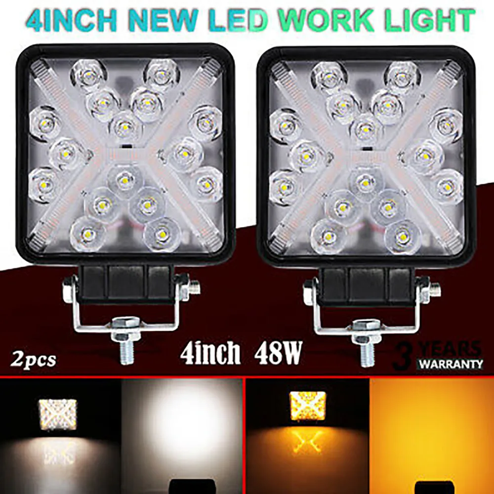 

Car LED Combo Beam Lights Fork Lift Head Lamp Motorcycle 12V 24V Spot Flood