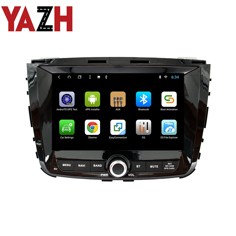 Автомагнитола YAZH 1080*600 HD IPS 1 Din для Ssangyong Rexton 2017 2018 с головным устройством 9 дюймов GPS