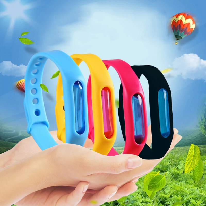 

1pcs Mosquito Repellent Bracelet Mosquito Killer Silicone Wristband Summer Children Insect Killer Band Anti-mosquito Pest Garden