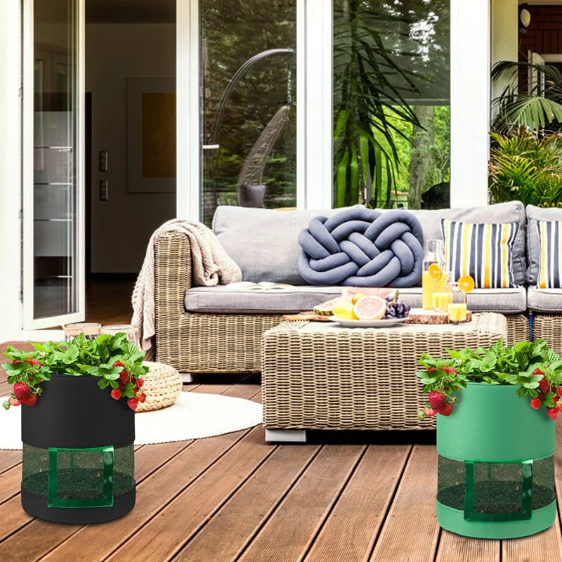 

Plant Grow Bags Garden Potato Pot Greenhouse Vegetable Gg Bags Non-Woven Thicken Grow Container Bag Garden Tools