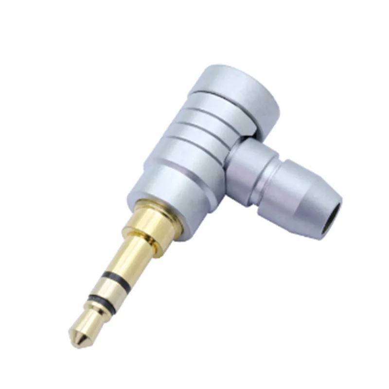 10 шт./лот правый угол 3 5 мм полюса стерео штекер тип винта Разъем для пайки провода