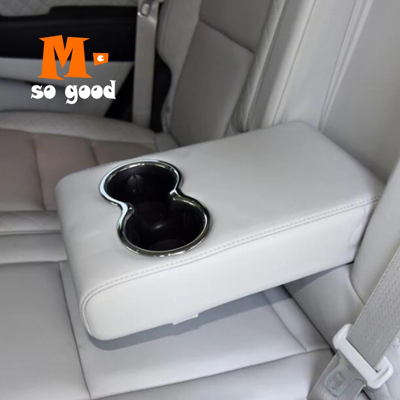 

for Jeep Grand Cherokee 2014 -2017 ABS Chrome Car Rear Water Cup Frame Cover Trim Auto Interior Moulding Accessories Sticker