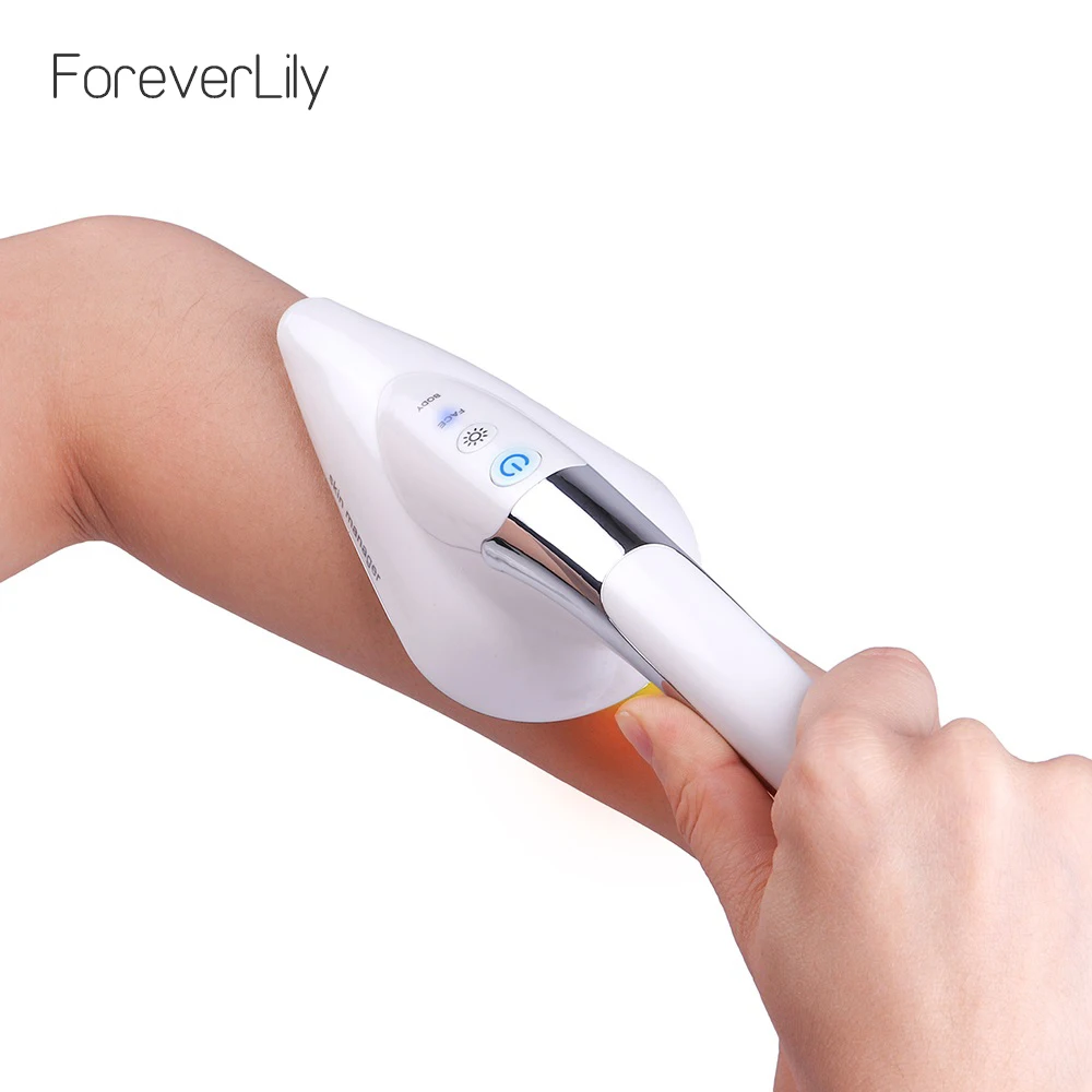 Foreverlily, железный микротоковый Массажер для кожи лица, шеи, тела, массажер против морщин, v-образная линия, для лица, подтяжка глаз, машина для подтяжки кожи