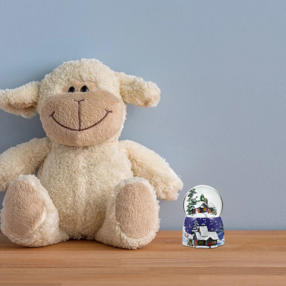 

1Pc Christmas Resin Box Creative Lovely Box Desktop Adornment