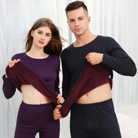 plus velvet thick warm thermal underwear set long johns for male female warm thermal clothing men woman winter suit wear