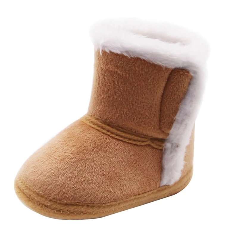 

Newborn Baby Boots Winter First Walkers Tassel Baby Girls Shoes Fur Snow Super Warm Prewalkers Soft Sole No-slip Booties Booty