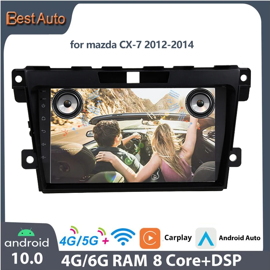 Лучший автомобильный Android 9 дюймов радиоприемник GPS-навигация Bluetooth