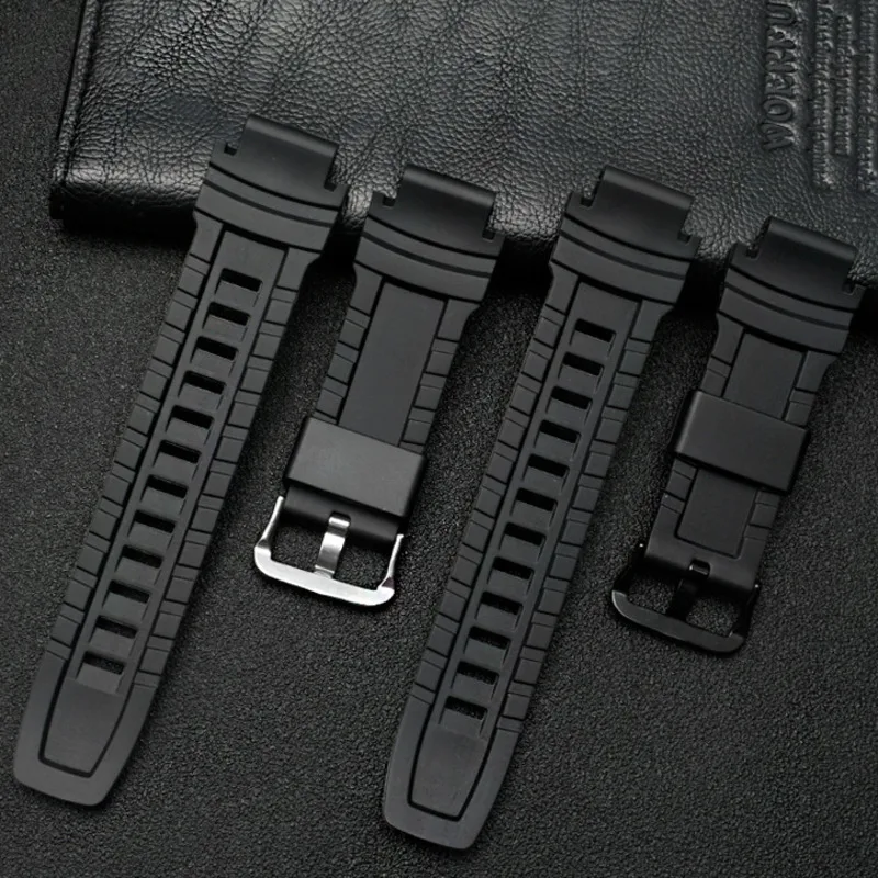 High Quality 18mm Replacement Wristband For Casio PRG-260/550/250/PRG500 PRW-3500/2500/5100 Elastic Waterproof Silicone Strap