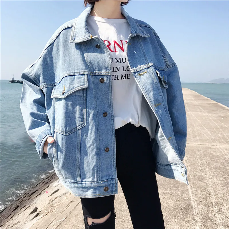 Женская джинсовая куртка ZQLZ винтажная Повседневная однобортная с вышитыми