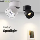 Светодиодный потолочный светильник с поверхностным креплением, регулируемый, 360 градусов, скандинавский Точечный светильник, 12 Вт, 7 Вт, Диммируемый Светодиодный точечный светильник для внутреннего фойе