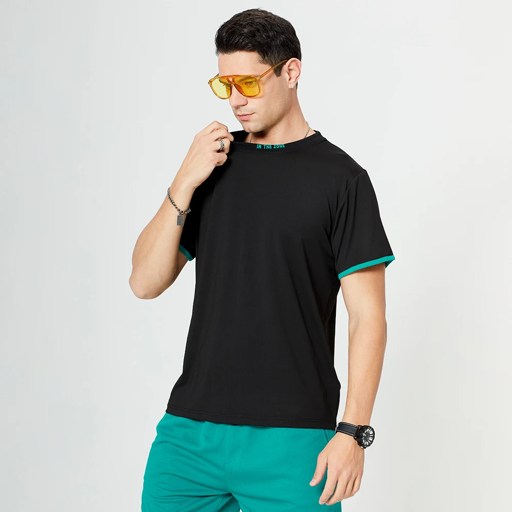 

2021 Summer New Trend Fashion Casual Sports Men's Round Neck T-Shirt Loose Short Sleeve Men's Top