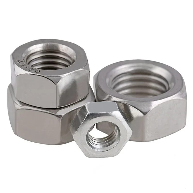   Left Thread Hex Nuts 304 A2 Stainless Nut M4 M5 M6 M8 M10 M12 M14 M16 M18 M20 