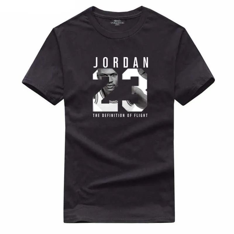 Новая брендовая горячая Распродажа новая футболка Jordan 23 с принтом Мужская Swag