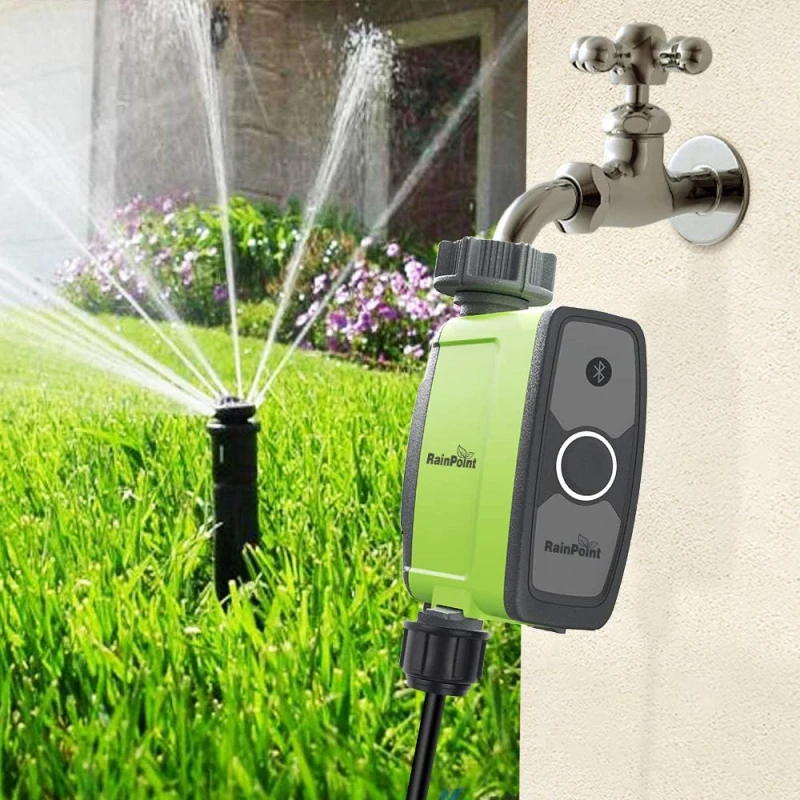 

WIFI Connect Watering Timer Waterproof Irrigation Timer Soil Moisture Sensor Garden Irrigation Controller Smart Watering System