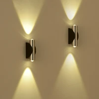 2w4w6w led indoor wall lamp lighting aluminum sconce lamp bedroom living room corridor wall light decorative ac85 265v light