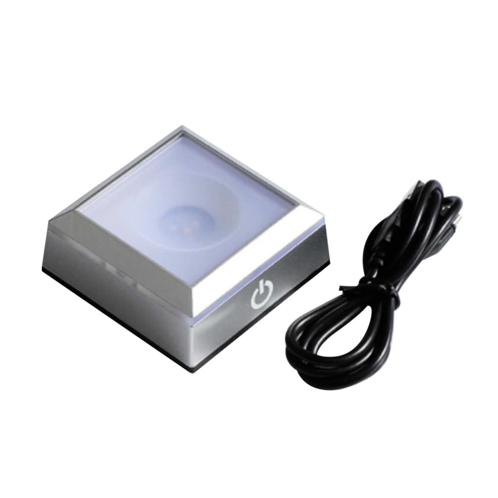 

3D Bedroom Nightlight Home Decor Show Stand Touch Switch Display Plate LED Light Base Art Modern Gift 7 Colors