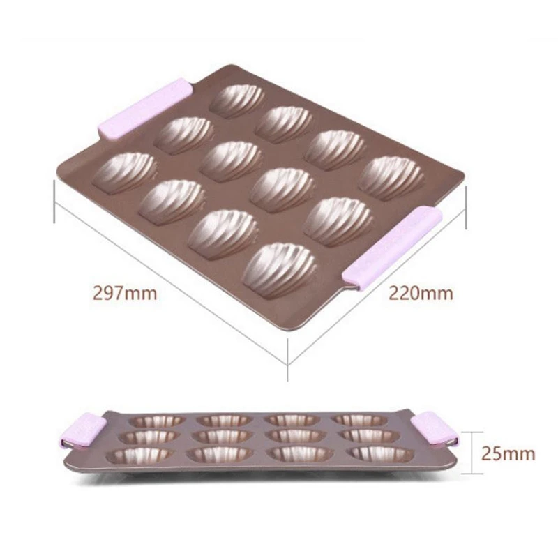 12 чашек мини Маффин раковина Мадлен форма для торта выпечки сковорода с