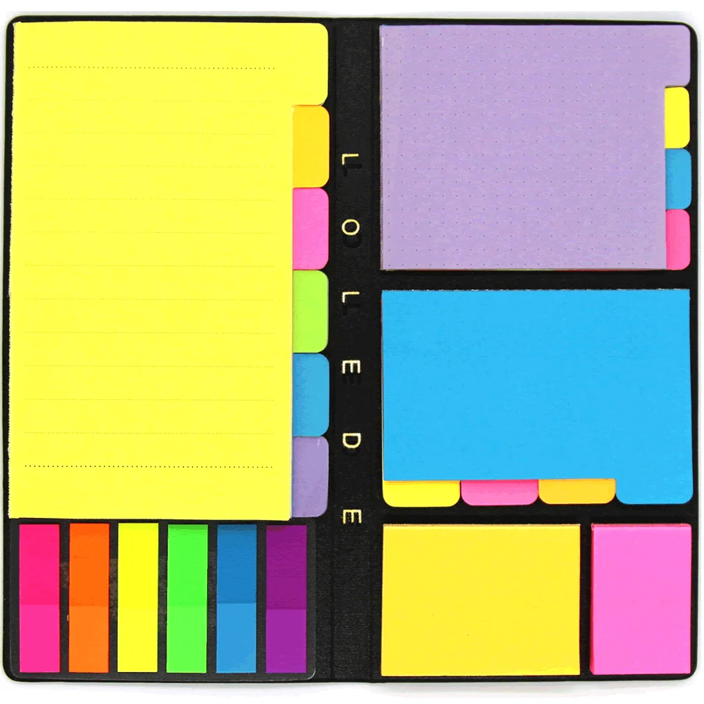 

Fluorescent self-adhesive Notepad, reminder sticker, stationery, student office supplies.