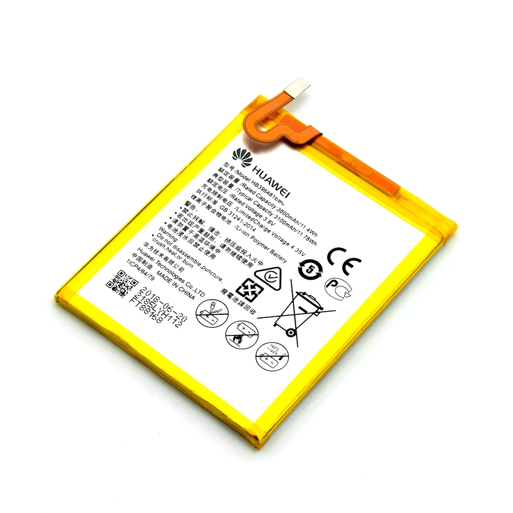 Аккумулятор HB396481EBC для Huawei Ascend G7 Plus/ Honor 5X/ 5A/ G8/ G8X / GR5/ Maimang 4 L03 UL00 TL00 AL00 D199 100%
