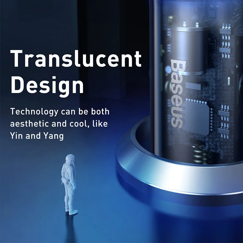 Автомобильное зарядное устройство Baseus в разъём прикуривателя 65 Вт|Зарядные