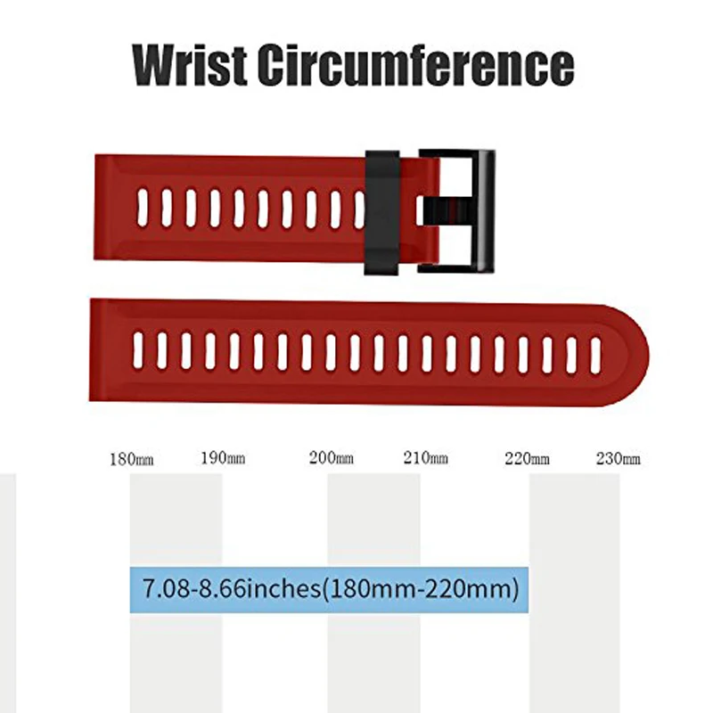 

26mm Width Outdoor for Garmin Fenix 3 HR watch Band Sport Silicone wrist Strap Watchband Replacement bracelte watch new