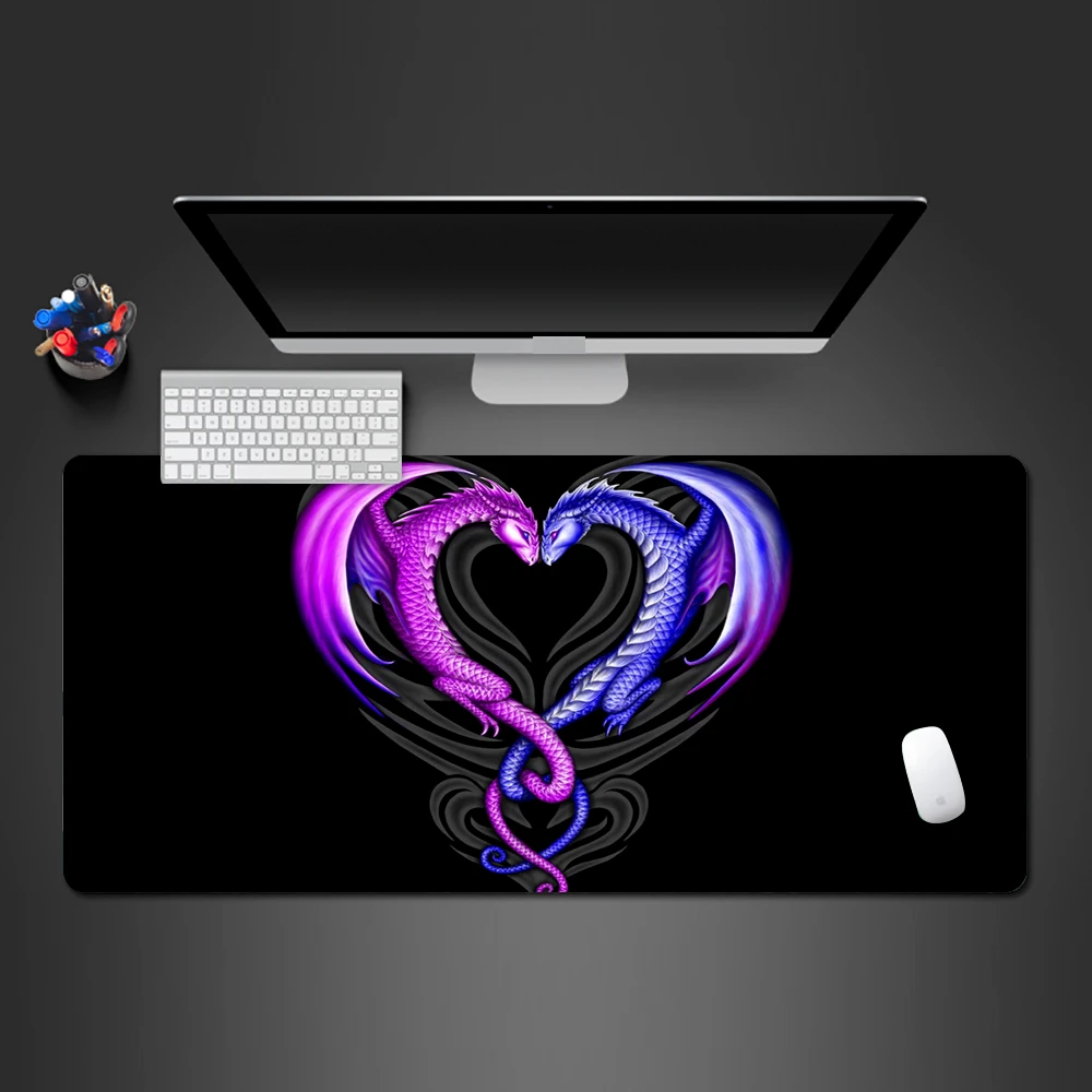 

Purple And Blue Dargon Mouse Pad Best Selling Rubber Domineering Gaming Computer Mouse Pad Computer Keyboard Mouse Mat To Gamer