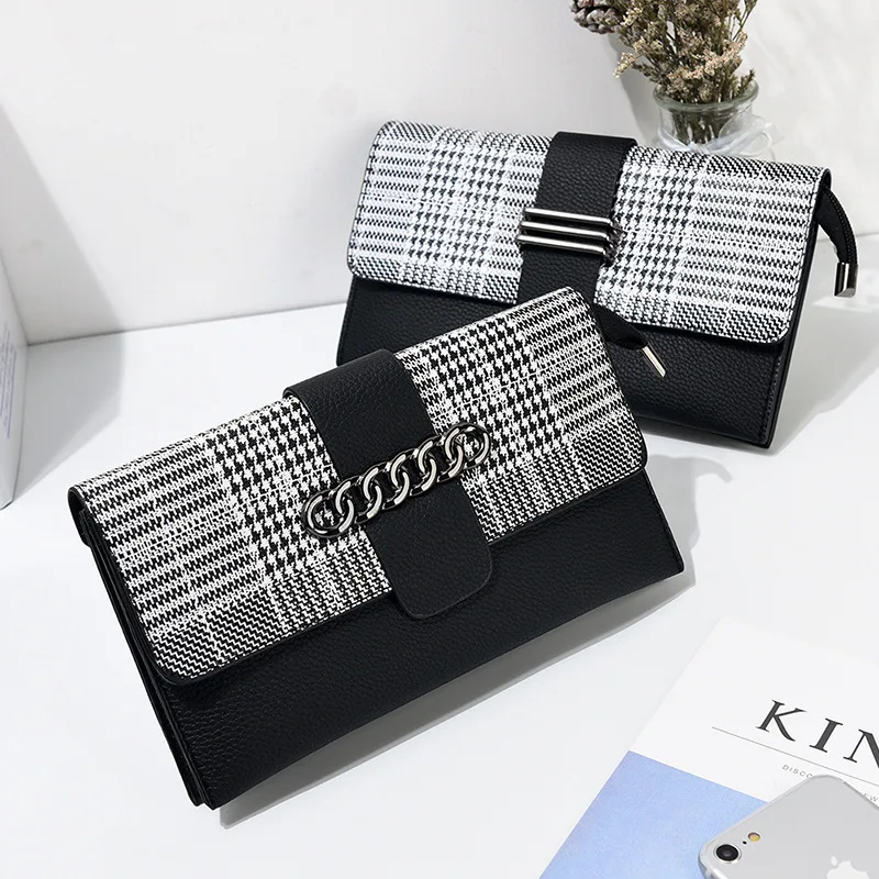 Женский кошелек длинный модный брендовый джинсовый с мультяшным рисунком