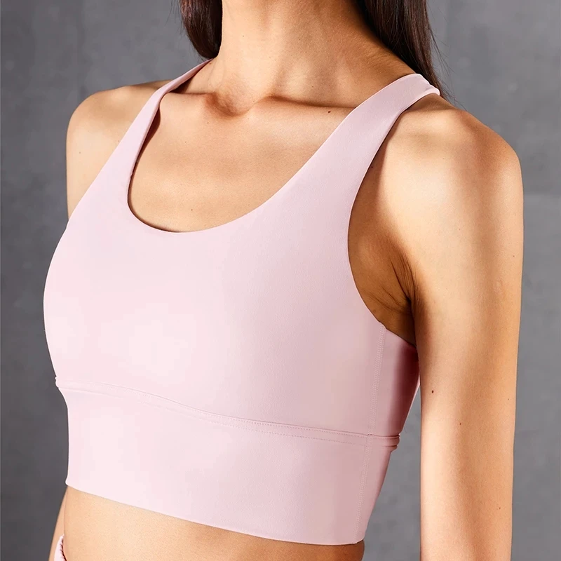 

Vnazvnasi New Arrival Women Sports Bra Running Tops High Push Up Gym Top Super Soft Fabric Wider Straps Underwear Outdoor Bras