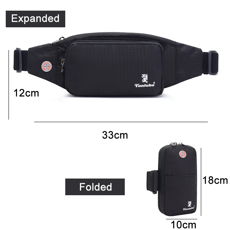 Поясная Сумка YoReAi для бега водоотталкивающая многофункциональная поясная сумка