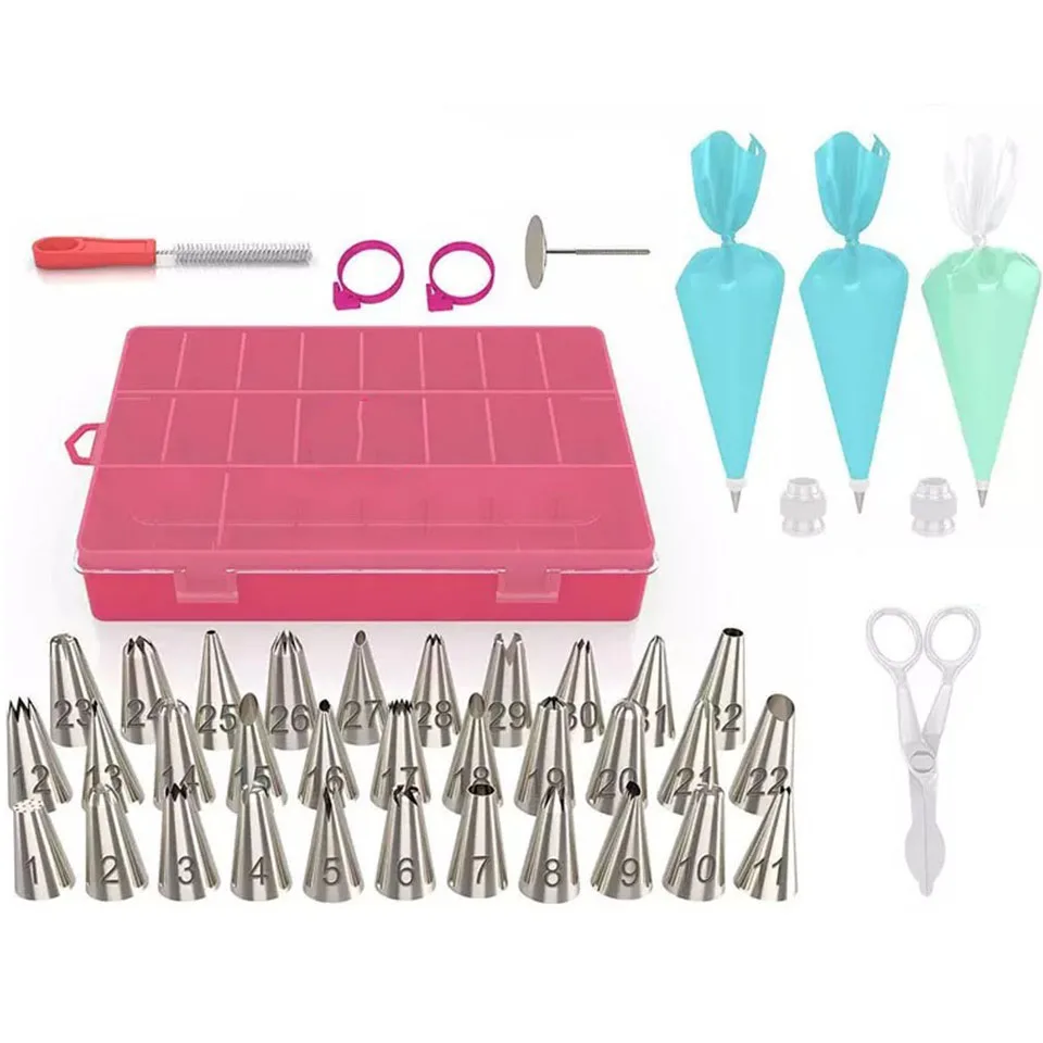 

Набор кондитерских мешков, набор из 52 дозаторов для глазирования, с наконечниками для русского языка, для хранения, инструменты для выпечки